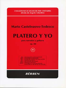 Illustration de Platero y yo op. 190 pour narrateur et guitare - Vol. 4