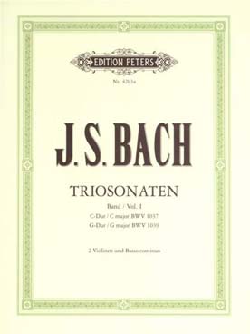 Illustration bach js sonates trio vol. 1