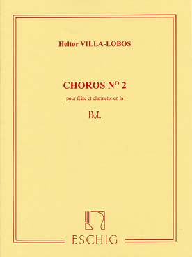 Illustration villa-lobos choros n°  2 fl et clar.