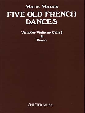 Illustration de 5 Danses françaises anciennes pour alto violon ou violoncelle