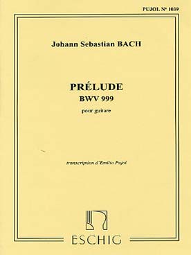 Illustration bach js prelude bwv 999 en re min