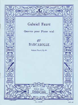 Illustration faure barcarolle n°  4 op. 44