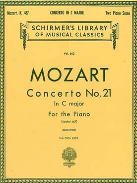 Illustration de Concerto N° 21 K 467 en do M - éd. Schirmer