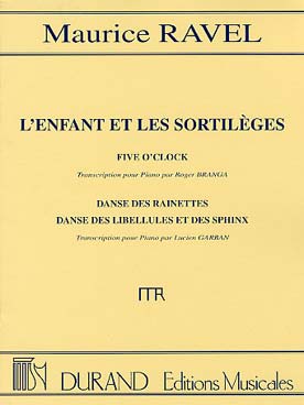 Illustration de L'Enfant et les sortilèges, extraits : Five o'clock - Danse des rainettes - Danse des libellules