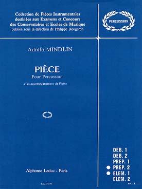 Illustration de Pièce pour percussion et piano