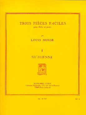 Illustration de 3 Pièces faciles - N° 1 : Sicilienne