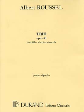 Illustration roussel trio op. 40 pour fl, alto et vc