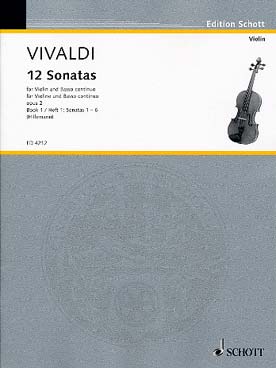 Illustration vivaldi sonates op. 2 (12) vol. 1