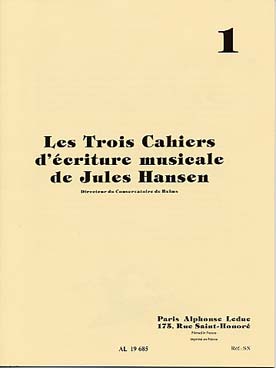 Illustration de Les 3 Cahiers d'écriture musicale Cahier 1