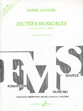 Illustration jollet dictees musicales vol. 1 eleve+cd