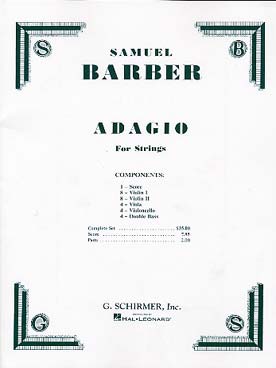 Illustration de Adagio pour cordes op. 11