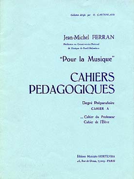 Illustration de Cahiers pédagogiques - Préparatoire A : Livre du professeur
