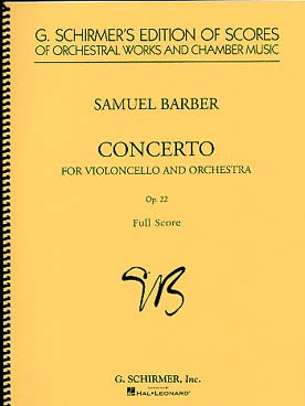 Illustration barber concerto pour violoncelle