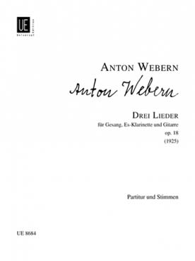 Illustration webern 3 lieder op. 18 (sop,cl,guit)