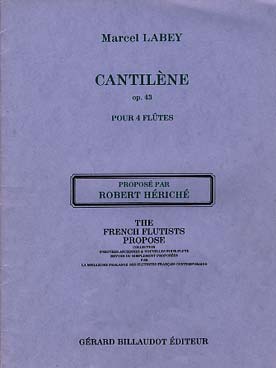 Illustration de Cantilène op. 43 pour 4 flûtes