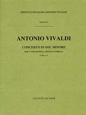 Illustration de Concerto RV 531 en sol m pour 2 violoncelles