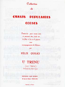 Illustration de Chant populaire corse N° 1  - N°1 : U trenu