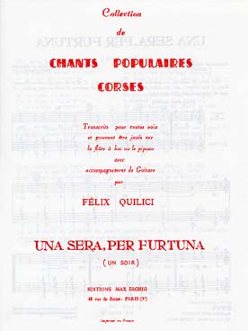 Illustration de Chant populaire corse - N° 5 : Una sera per fortuna