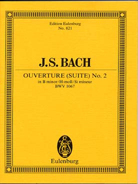 Illustration de Suite N° 2 BWV 1067 en si m pour flûte et orchestre à cordes