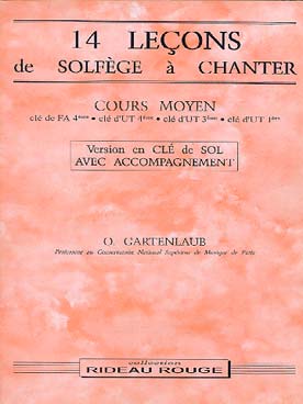 Illustration de Solfèges à chanter 14 Leçons Moyen en clé de sol a/a