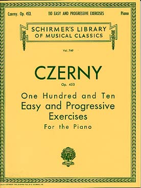 Illustration czerny op. 453 110 exercices faciles