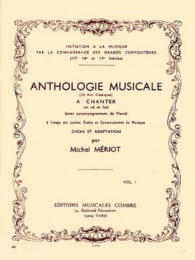 Illustration meriot anthologie musicale vol. 1
