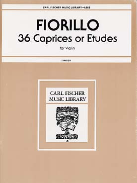 Illustration de 36 Caprices-études - éd. Carl Fischer (rév. Singer)