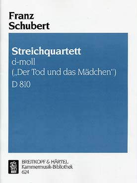 Illustration schubert quatuor d 810 j fille & la mort