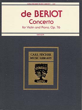 Illustration beriot concerto n° 7 op. 76 en sol maj