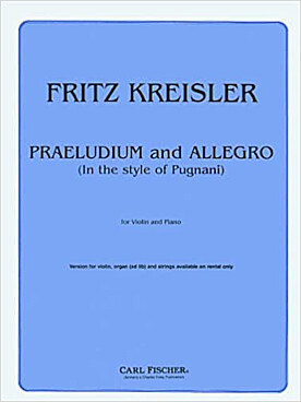 Illustration de Prélude et Allegro, dans le style de Pugnani