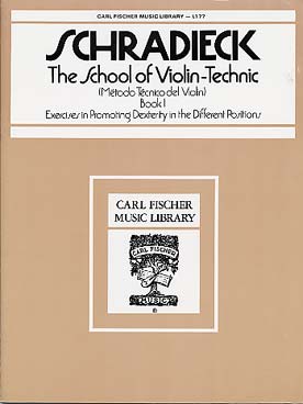 Illustration de École de la technique du violon - Vol. 1 (éd. Carl Fischer)