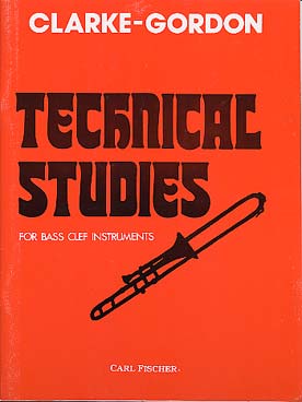Illustration de Technical studies for bass clef instruments