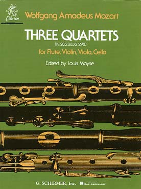 Illustration de 3 Quatuors avec flûte K 285 - 285b - 298 (rév. Moyse)