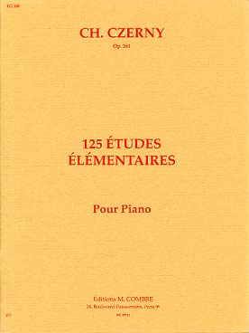 Illustration czerny op. 261 125 etudes elementaires
