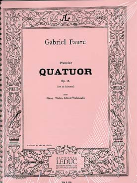 Illustration faure quatuor n° 1 op. 15 en do min