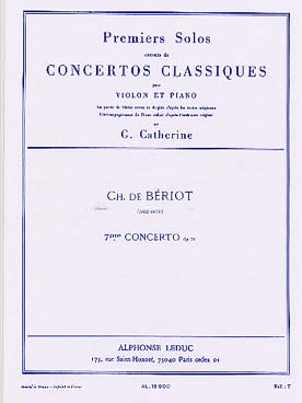 Illustration beriot concerto n° 7 (1er solo)