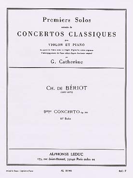 Illustration de 1er Solo du Concerto N° 9 op 104 en la m - éd. Leduc (G. Catherine)