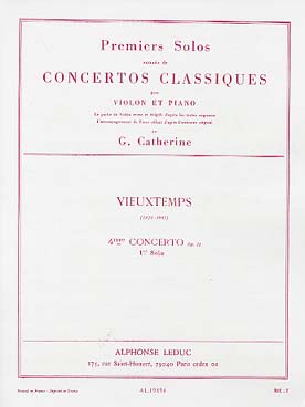 Illustration vieuxtemps concerto n° 4 (1er solo)