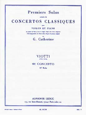 Illustration de 1er Solo du Concerto N° 19 en sol m - éd. Leduc (G. Catherine)