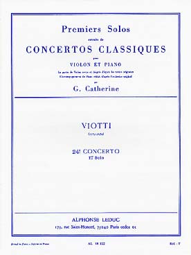 Illustration de 1er Solo du Concerto N° 24 en si m - éd. Leduc (G. Catherine)