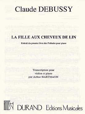 Illustration de La Fille aux cheveux de lin (extrait du 1er Livre des Préludes pour piano)