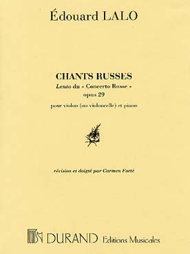Illustration de Chants Russes (extrait du Concerto Russe op. 29)