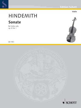 Illustration hindemith sonate op. 31 n° 1