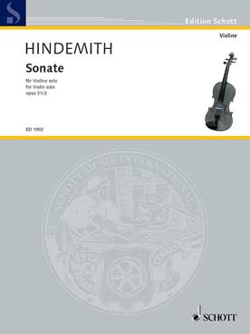 Illustration hindemith sonate op. 31 n° 2