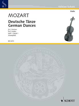 Illustration mozart danses allemandes vol. 1