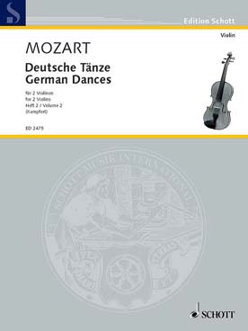 Illustration mozart danses allemandes vol. 2