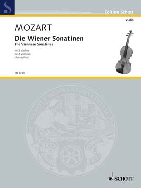 Illustration mozart sonatines viennoises