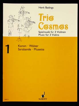 Illustration badings trio-cosmos pour 3 violons n° 1