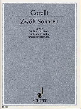 Illustration de 12 Sonates op. 5 (éd. Schott, nouvelle rév. Paumgartner/Kehr) - Vol. 1 : N° 1 à 6