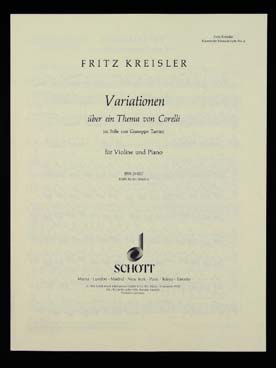 Illustration de Variations sur un thème de Corelli, dans le style de Tartini